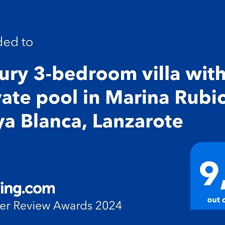 Luxury 3-bedroom With Heated Private Pool - In Marina Rubicon, Playa Blanca, Lanzarote Villa *
